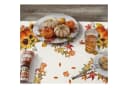 LuxusKollektion Tischdecke Herbst Orange Kürbisse Ahornblätter 85x85 cm Bild 1