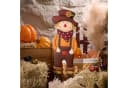LuxusKollektion Gartenfigur Herbstdeko Vogelscheuche Metall Kürbis Bild 4
