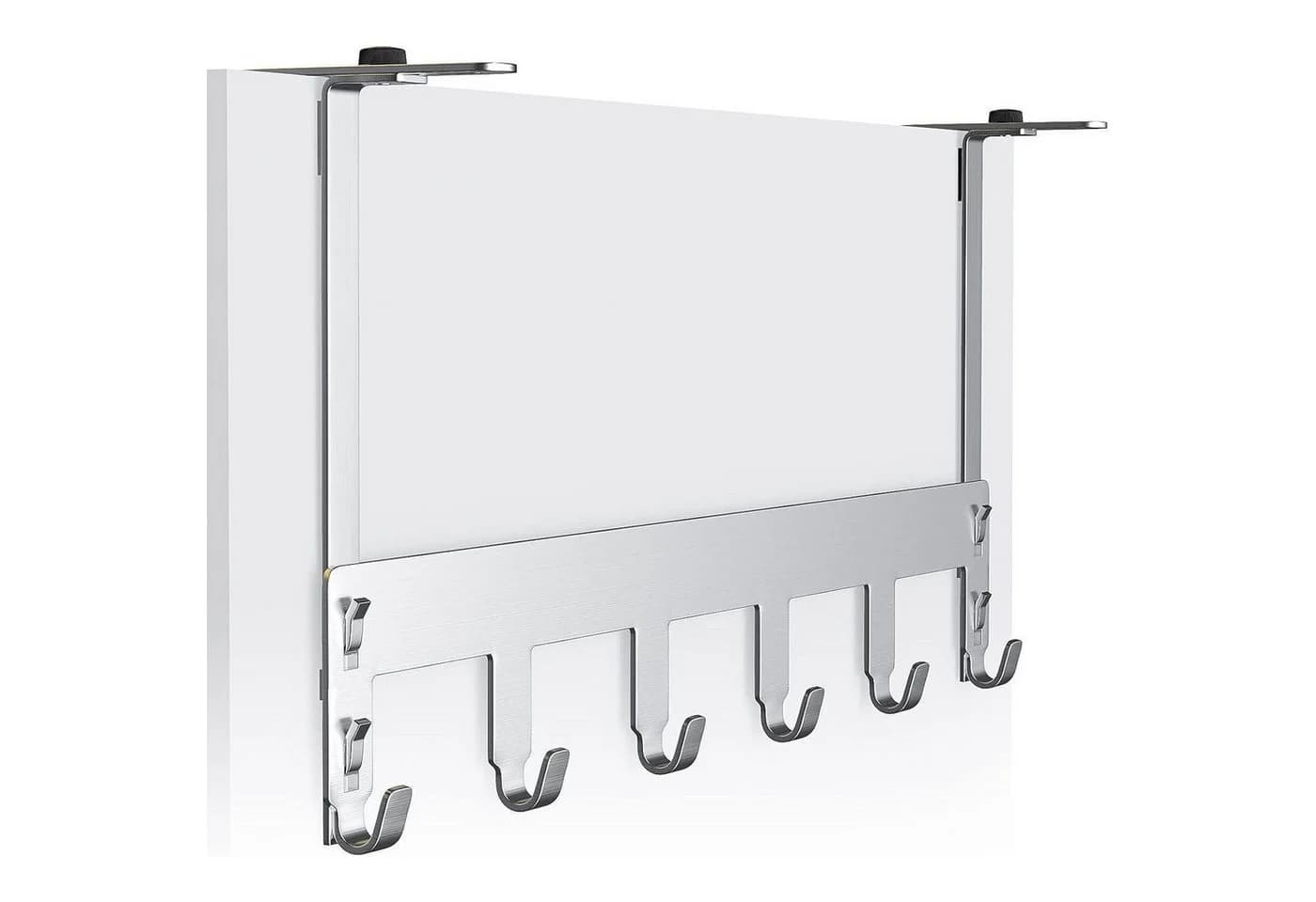 LuxusKollektion Türgarderobe Edelstahl 6 Haken ohne Bohren - Bild 2