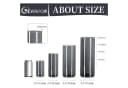 LuxusKollektion 3er Set Glasvasen Grau Modernes Zylinder-Design Bild 5