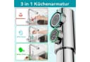 LuxusKollektion Küchenarmatur 3-Wege Mischbatterie Chrom Doppelgriff Bild 1