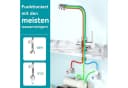 LuxusKollektion Küchenarmatur 3-Wege Mischbatterie Chrom Doppelgriff Bild 4