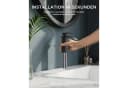 LuxusKollektion Waschtischarmatur Schwarz Wasserfall Einhandmischer Bild 4