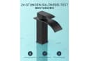 LuxusKollektion Waschtischarmatur Schwarz Wasserfall Einhandmischer Bild 5