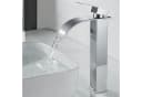 LuxusKollektion Wasserhahn Bad Modern Wasserfall Armatur Hoch Verchromt Messing Bild 2