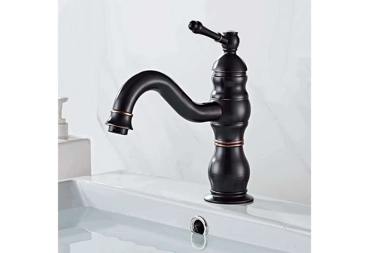 LuxusKollektion Waschtischarmatur Kisimixer Schwarz Matt 360° Schwenkbar - Bild 2