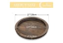 LuxusKollektion Kerzentablett Holz Deko Rund 28cm Bild 3