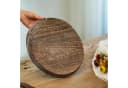 LuxusKollektion Kerzentablett Holz Deko Rund 28cm Bild 4