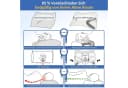 LuxusKollektion CPAP-Kissen Memory Foam für Seitenschläfer Schlafapnoe Bild 1