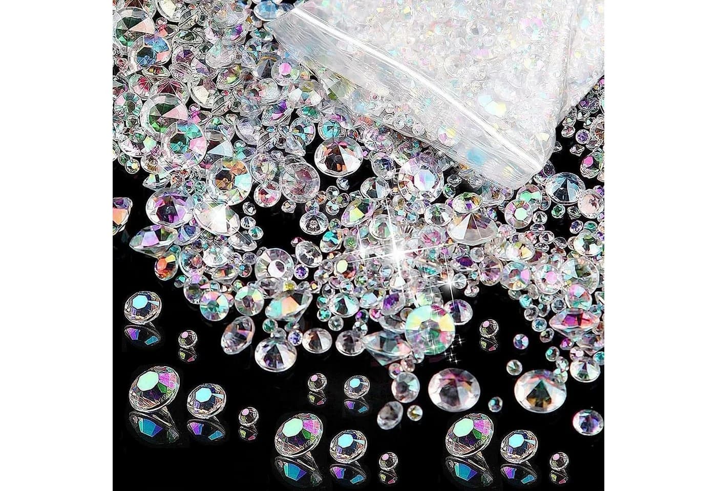 LuxusKollektion 4200 Stück Acryl Diamanten Transparent Tischdeko Vase Füller - Bild 2