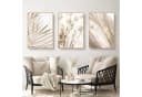 Trayosin Poster 3er Set Boho Pampasgras Wandbilder Beige Bild 1