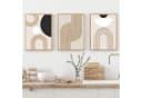 Trayosin Poster 3er Set Beige Abstrakt Modern Wandbilder Ohne Rahmen Bild 1