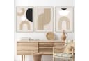 Trayosin Poster 3er Set Beige Abstrakt Modern Wandbilder Ohne Rahmen Bild 2