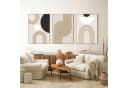 Trayosin Poster 3er Set Beige Abstrakt Modern Wandbilder Ohne Rahmen Bild 3