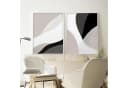 Trayosin 3-teiliges Wandbilder Set 50x70 cm Schwarz Beige Abstrakt Bild 5
