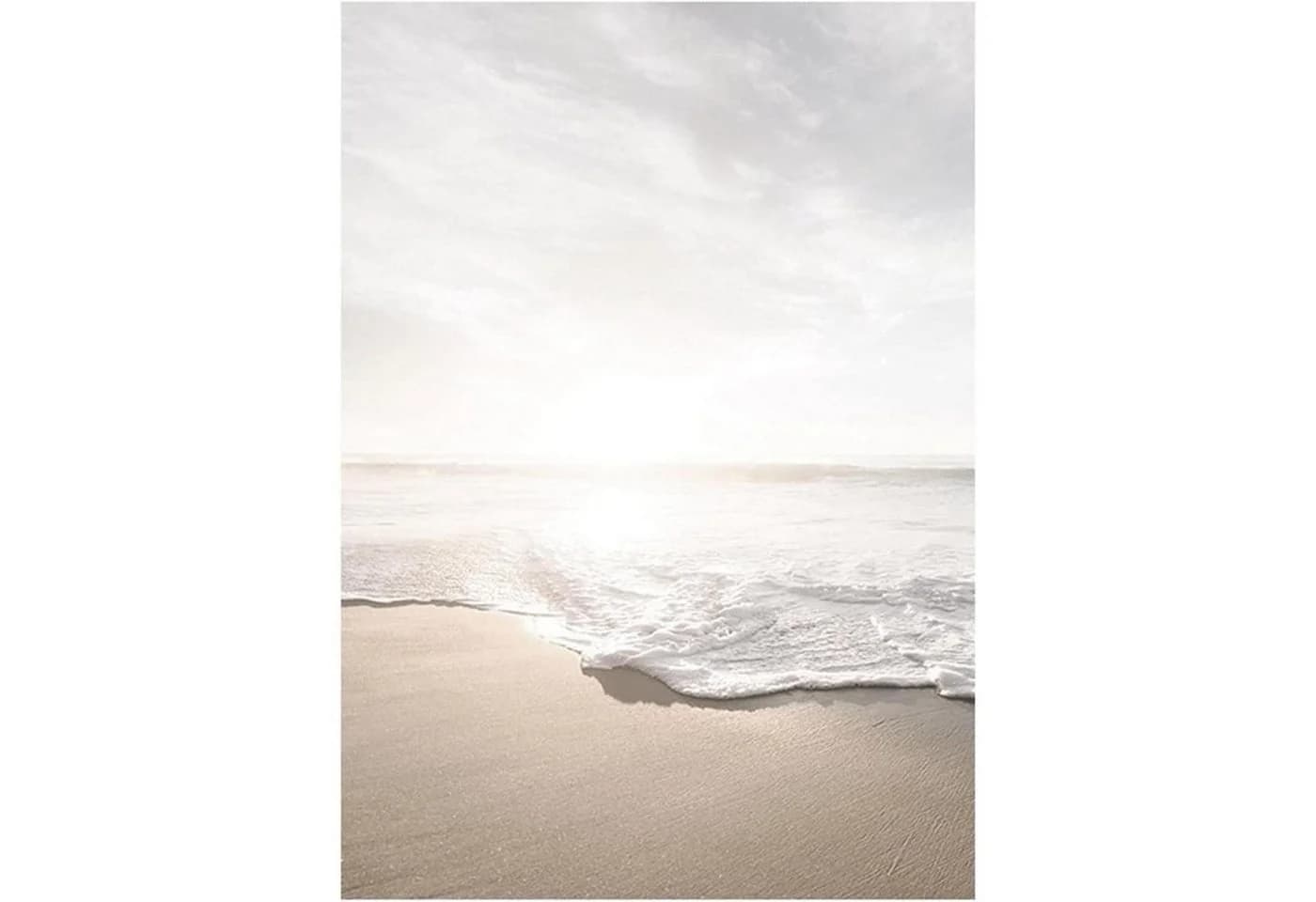 SWECOMZE 3er Poster Set Leinwand Strandmotiv Beige - Bild 5