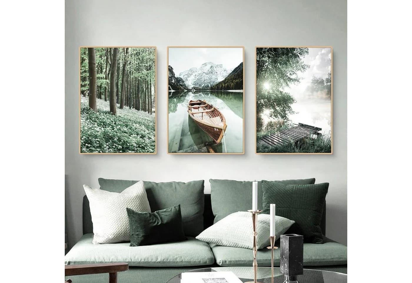 Martin Kench 3-teiliges Premium Poster Set Naturlandschaft Leinwanddruck - Bild 2