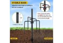 LuxusKollektion Schäferhaken Schwarz 5 Zinken Metall Garten Bild 1
