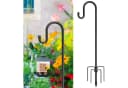 LuxusKollektion Schäferhaken Schwarz 5 Zinken Metall Garten Bild 2