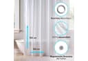 LuxusKollektion Duschvorhang Transparent PEVA mit Magneten & Ösen Bild 5