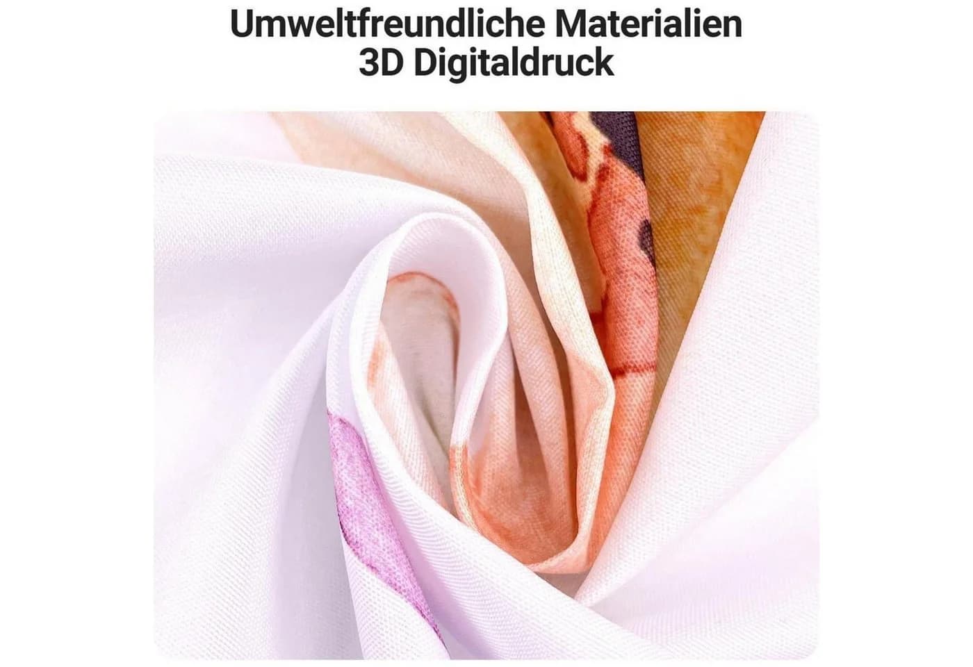 LuxusKollektion Duschvorhang Blumen Bunt Kunstfaser Antischimmel - Bild 3