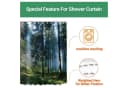 Lerores Duschvorhang Sunshine Forest Antischimmel Textil Bild 3