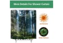 Lerores Duschvorhang Sunshine Forest Antischimmel Textil Bild 4