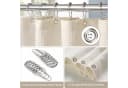 LuxusKollektion Duschvorhang Waffel Anti Schimmel Badewanne Vorhang Set wasserdicht Bild 4