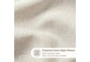 LuxusKollektion Duschvorhang Leinenoptik Beige mit Metallhaken Bild 1