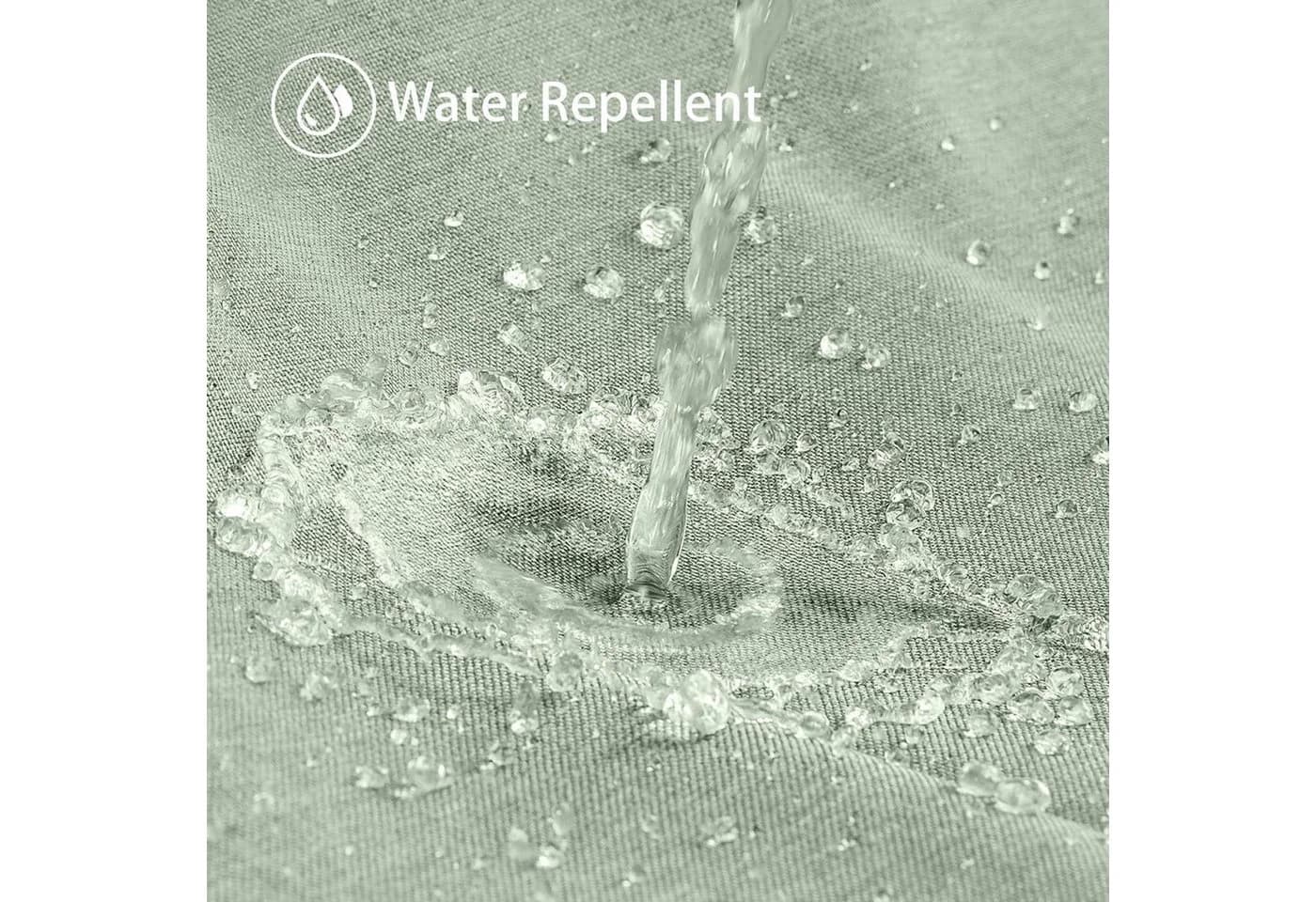 LuxusKollektion Duschvorhang Leinen Salbeigrün 182x182cm Anti-Schimmel Wasserdicht - Bild 4