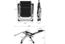 DQCHAIR Multifunktionsliege Lehnender Schwerelosigkeits-Stuhl Grau Bild 3