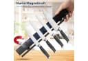 Dmore Magnetleiste Messer 43 cm Schwarz mit 10 Haken Bild 4