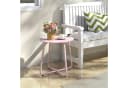 LuxusKollektion Beistelltisch Rund Pink Höhenverstellbar Bild 1