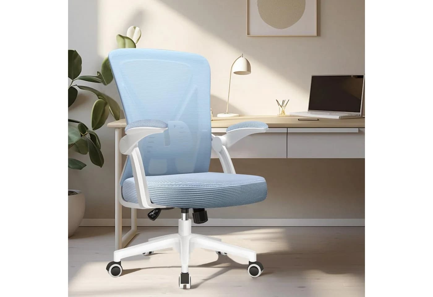 LuxusKollektion Ergonomischer Bürostuhl Schwarz mit Lendenwirbelstütze