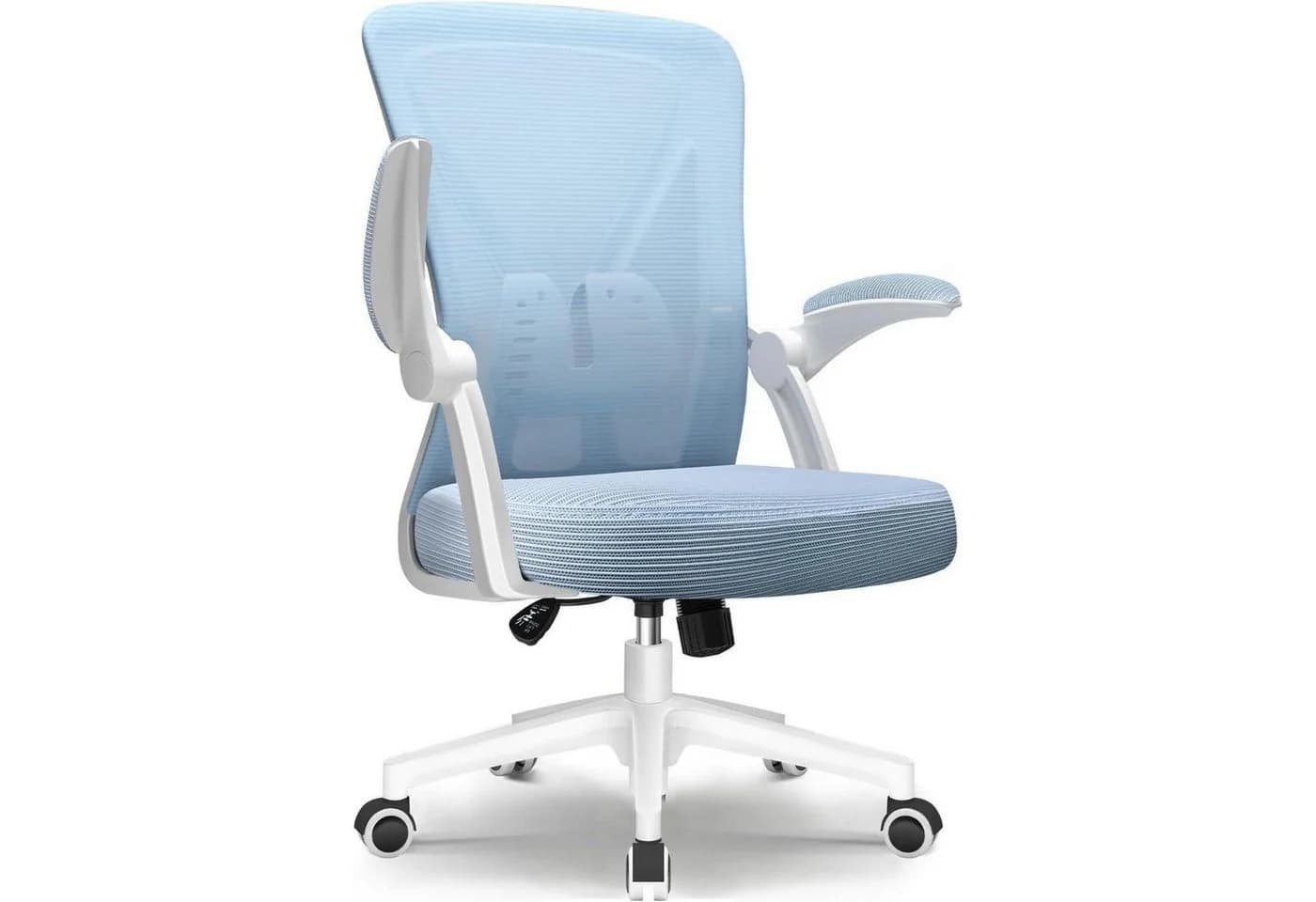 LuxusKollektion Ergonomischer Bürostuhl Schwarz mit Lendenwirbelstütze - Bild 2