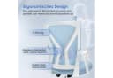 LuxusKollektion Ergonomischer Bürostuhl Schwarz mit Lendenwirbelstütze Bild 5