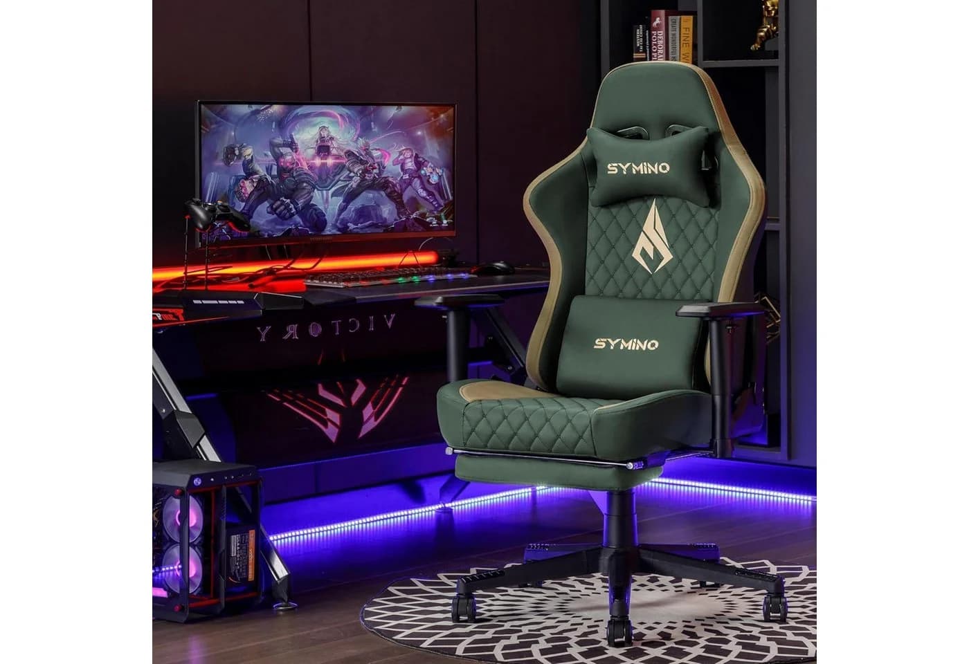 LuxusKollektion Symino Gaming Stuhl Racing Style Ergonomischer Bürostuhl