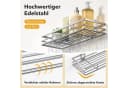 LuxusKollektion Duschablage ohne Bohren 2er-Set Silber Edelstahl Bild 4