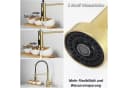 LuxusKollektion Küchenarmatur Ausziehbar Brause Edelstahl 304 Gebürstetes Gold Bild 4
