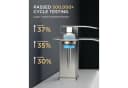 LuxusKollektion Waschtischarmatur Einhandmischer Wasserfall Edelstahl Silber Bild 3
