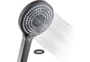 Duschkopf XXL 130mm Gebürstetes Schwarzchrom 6-Sprüharten Bild 2