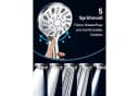 LuxusKollektion Handbrause 5 Strahlarten Silber Hochdruck Bild 3