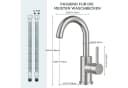 LuxusKollektion Waschtischarmatur Edelstahl 360° drehbar silber Bild 3