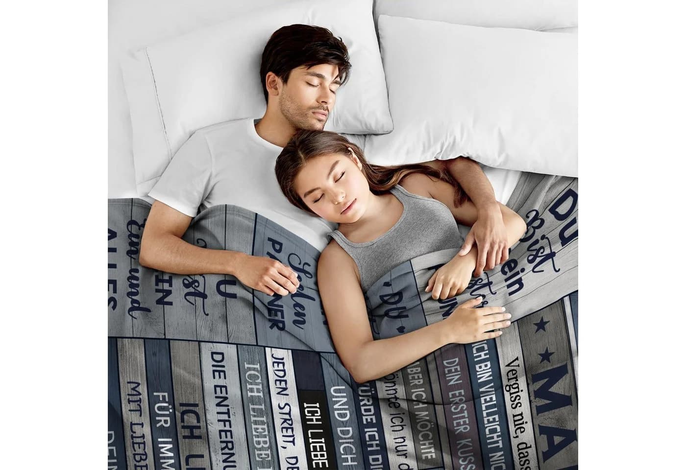 LuxusKollektion Decke Ich liebe dich 130x150cm - Bild 3