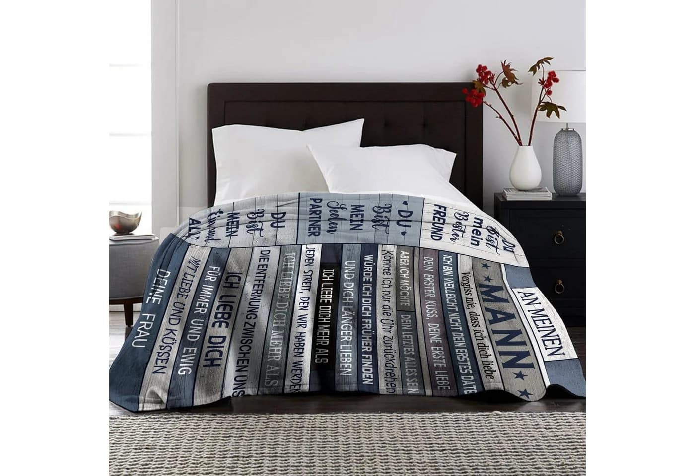 LuxusKollektion Decke Ich liebe dich 130x150cm - Bild 5