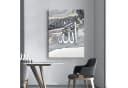 LuxusKollektion Islamische Kalligraphie Allah 3-Pack Leinwandbild 60x90cm Grau Bild 5