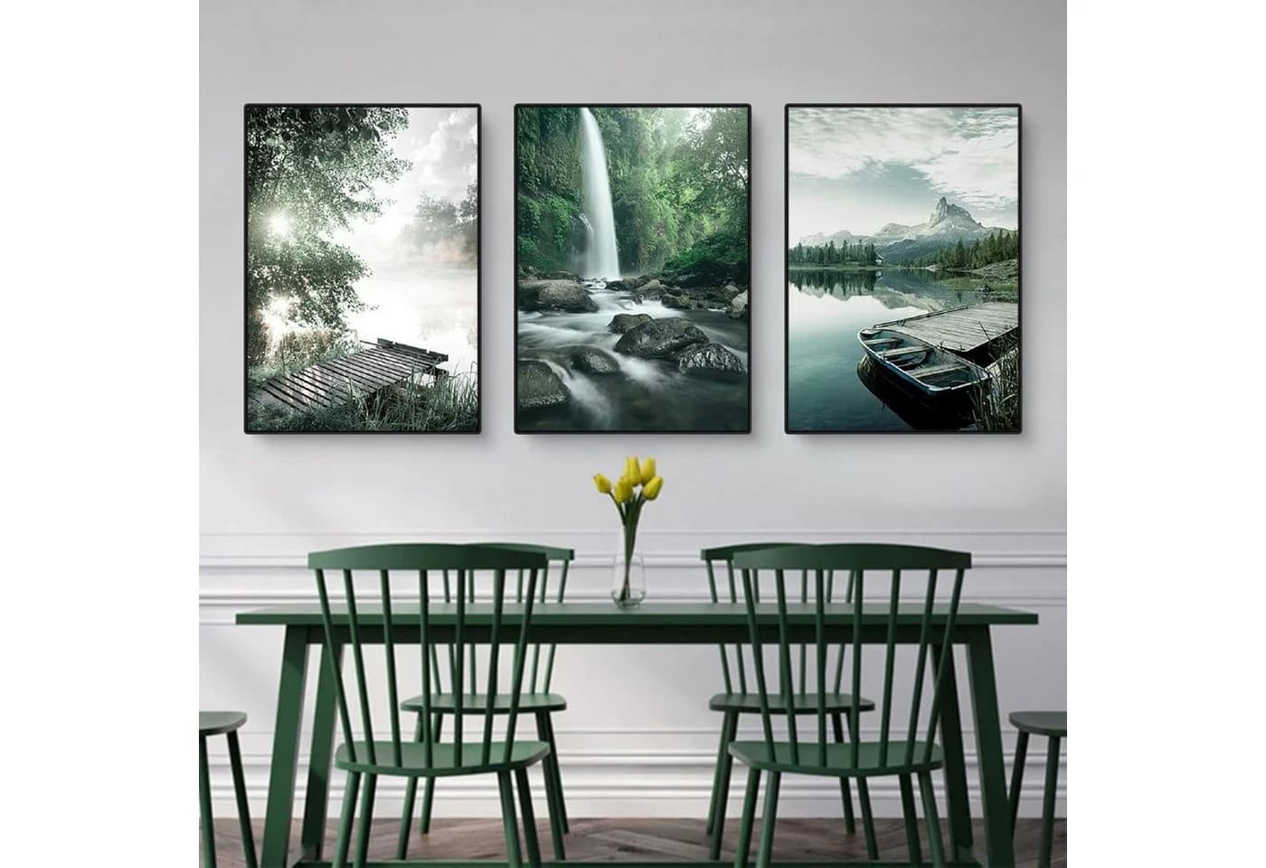 LuxusKollektion 3-teiliges Poster Set Leinwanddruck Bunt Aesthetic - Bild 3