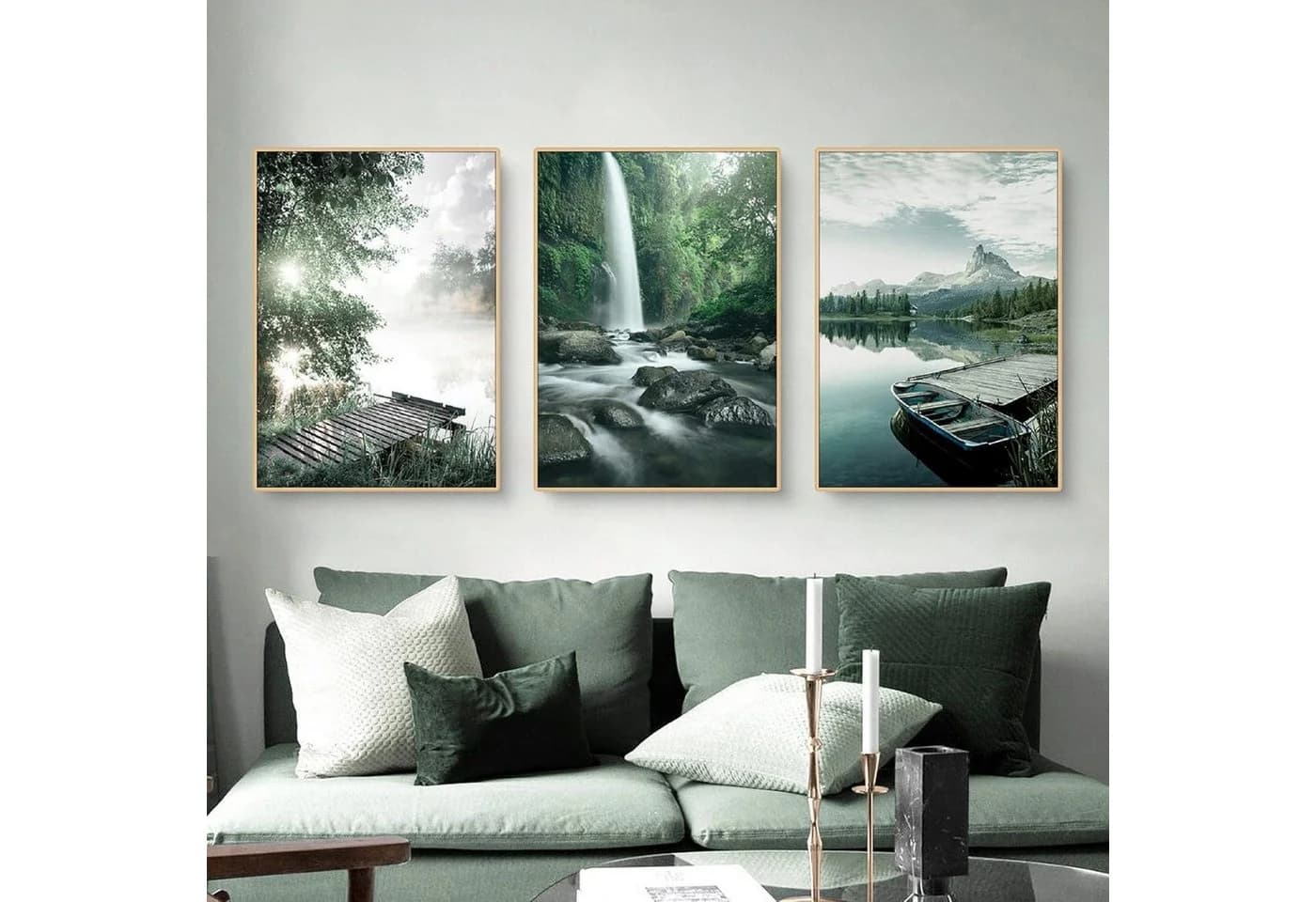 LuxusKollektion 3-teiliges Poster Set Leinwanddruck Bunt Aesthetic - Bild 4
