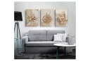 LuxusKollektion Leinwandbild 3-teilig Silber Marmor Gold Islam Bild 2