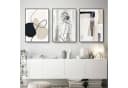LuxusKollektion Leinwandbild 3er Set Abstrakt Geometrie Bunt Bild 3